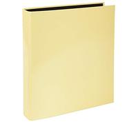 Exacompta - 54569E - 1 Raccoglitore Foderato Cartoncino Lucido Aquarel - 2 Anelli a D 25 mm - Dorso 40 mm - F.to e sterno 30x31.5 cm per A4 Maxi - Colore Giallo