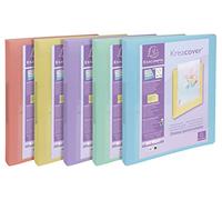 Exacompta 54779E - Class. KREACOVER PASTEL PP 2ax 30mm Ass. Paquet de 5