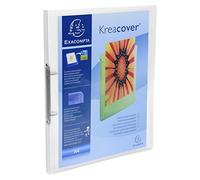 Exacompta - 54960E - Conf.da 5 Raccoglitore Personalizzabile 1 Tasca - 2 Anelli Tondi 15 mm - Dorso 20 mm - Polipropilene Traslucido 0.5 mm - F.to Esterno 25x32 cm per A4 - Incolore