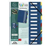 Exacompta Cartelle con divisori Harmonika 55122E Nature Future Blu A4