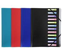 Exacompta 55180E Classificatori con Punti Metallici, 25x32 cm, Multicolore
