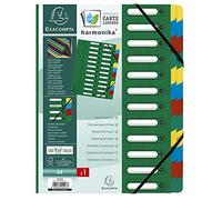 Exacompta 55243E Classificatori a Soffietto, Interno, 24x32 cm, Verde