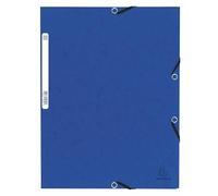 Exacompta 55302E Cartella con Elastici, 24x32 cm, Blu, 1 pezzo