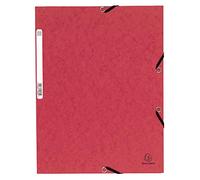 Exacompta 55305E Cartelle con Elastici, 24x32 cm, Rosso [1 pezzo]