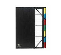 Exacompta 55321E Classificatori a Soffietto, Interno, 24x32.5 cm, Nero