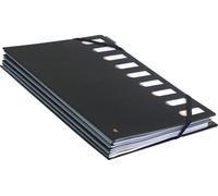 Exacompta 55334E Classificatori a Soffietto, Interno, 24x32 cm, Nero