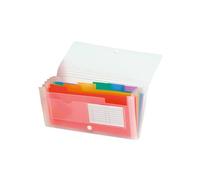 Classificatore Crystal - 7 tasche - PP - 14x26 cm - Exacompta