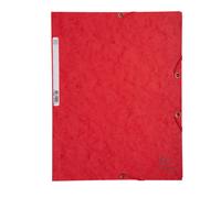 EXACOMPTA - 55505E - Cartellina con elastico - cartoncino Lustrè - 3 lembi - 400 gr - 24 x 32 cm - rosso - Exacompta - 71862 - Conf. da 25 Pz. - 55505E