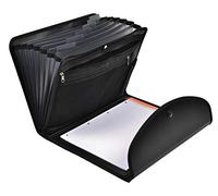 Classificatore Exafolio Exactive - 6 scomparti - PPL - 25,5x33 cm - nero - Exacompta