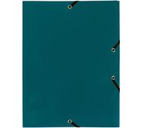 EXACOMPTA - 55903E - Cartella 3 lembi con elastico angolare - A4 - PP - verde - Exacompta - 71875 - Conf. da 30 Pz. - 55903E