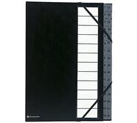Exacompta 56032E Classificatori a Soffietto, Interno, 24x32.5 cm, Nero