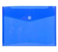 Exacompta - 56422E - Cartone con 50 buste, chiusura in e linguetta in morbido polipropilene, dimensioni di una custodia: 24 x 31,5 cm, formato A4, colore: Blu