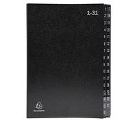 Exacompta Cartella portadocumenti 57032E riciclata cartone extra resistente 32 scomparti A4 blu