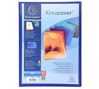Exacompta 5720E Portalistini, 20 tasche con 40 viste, Colori assortiti