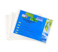 Exacompta 5734E Confezione da 20 buste in plastica PP standard Per DIN A4 trasparente trasparente trasparente trasparente trasparente trasparente pellicola trasparente guaina in plastica trasparente ideale per cartelle raccoglitori ad anelli e raccoglitori