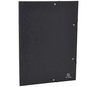 Exacompta 59502E Cartelle con Elastici, 32x44 cm, Nero, cartone