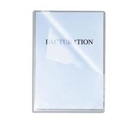 Exacompta 5950E Confezione da 100 Buste in PVC, Colore Cristal