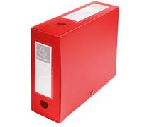 EXACOMPTA - 59935E - Scatola per archivio box - con bottone - 25 x 33 cm - dorso 10 cm - rosso - Exacompta - 82453 - Conf. da 1 Pz. - 59935E