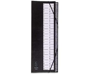 Exacompta 621765E Classificatori a Soffietto, Interno, 25.3x33 cm, Nero
