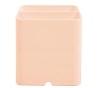 Exacompta - 67761D - Confezione da 10 portapenne PEN-CUBE Aquarel - Con 2 scomparti di dimensioni e altezza differenti - dimensioni 7,4 x 7,4 x 9,3 cm - colore corallo