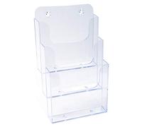 Exacompta 75158D Set di 4 distributori Formato A5 3 cases Office Cristal