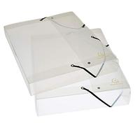 Exacompta 8 scatole archivio PP Crystal A4 dorso 2,5 cm cristallo
