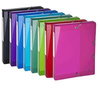 Exacompta 8 scatole archivio PP Iderama A4 dorso 4 cm assortite