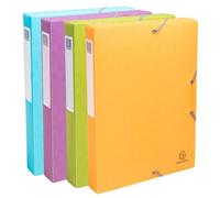 Exacompta 8 scatole archivio PP Pop'N Co con elastici A4 dorso 4 cm