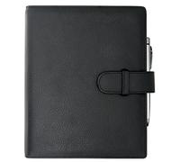 Exacompta - 82371E - Organizer settimanale Exatime 21 pelle Cali vacchetta pieno fiore - 19 x 23 cm - settembre 2023 a dicembre 2024-16 mesi - Colore nero