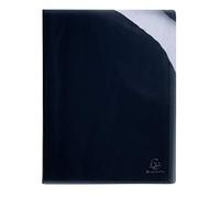 Exacompta 85671E Portalistini Idérama copertina in polipropilene lucido e buste interne lisce ad alta trasparenza 20 buste e 40 facciate Nero
