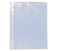 Exacompta 86001E - 10 buste di ricambio per cartelle A4 ad anelli, colore: trasparente