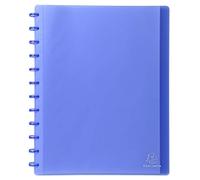Exacompta 86352E - Cartella con 30 buste con anelli, formato A4, colore: blu traslucido