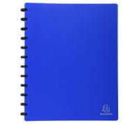 Exacompta 86362E - Cartella con 30 buste con anelli, formato A4, colore: Blu