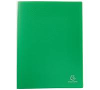Exacompta 8823E Portalistini Opak in polipropilene opaco con buste interne lisce ad alta trasparenza, 20 buste e 40 facciate. Formato A4 Colore della copertina Verde chiaro