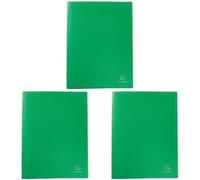Exacompta 8823E Portalistini Opak in polipropilene opaco con buste interne lisce ad alta trasparenza, 20 buste e 40 facciate. Formato A4 Colore della copertina Verde chiaro (Confezione da 3)