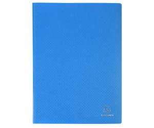 Exacompta 8832E Portalistini Opak in polipropilene opaco con buste interne lisce ad alta trasparenza, 30 buste e 60 facciate. Formato A4 Colore della copertina Blu chiaro