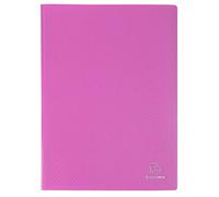 Exacompta 88427E Portalistini Opak in polipropilene opaco con buste interne lisce ad alta trasparenza, 40 buste e 80 facciate. Formato A4 Colore copertina Rosa