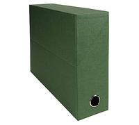 Exacompta 89523E Scatola per progetti dorso 90mm carta rivestita in tessuto - Verde