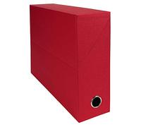 Exacompta 89525E Scatola per progetti dorso 90mm carta rivestita in tessuto - Rosso