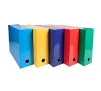 EXACOMPTA - 89920E - Scatola progetto Iderama - 25 x 33cm - dorso 9 cm - 5 colori assortiti classici - Exacompta - 89299 - Conf. da 5 Pz. - 89920E