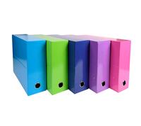 EXACOMPTA - 89929E - Scatola progetto Iderama - 25 x 33cm - dorso 9 cm - 5 colori assortiti tenui - Exacompta - 89298 - Conf. da 5 Pz. - 89929E