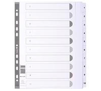 Exacompta A4 extra largo stampato "10 parte Mylar carta - trasparente