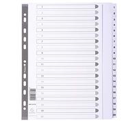 Exacompta A4 extra largo stampato "20 parte Mylar - trasparente