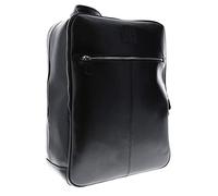 Exacompta 7637E Exactive, Zaino Per Computer Nera Per Laptop 15 Pollici e Tablet, Pelle di Vacchetta di Alta Qualità, Tasche Funzionali Per Riporre Vari Oggetti
