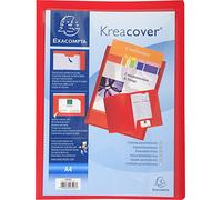 EXACOMPTA - 43503E - Cartella di presentazione Kreacover - in PP - 2 alette - rosso - A4 - Exacompta - 89311 - Conf. da 1 Pz. - 43503E