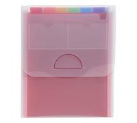 EXACOMPTA - 55798E - Classificatore valigetta verticale cristallo - 25,5x30,5cm - 6 tasche - PPL - Exacompta - 89313 - Conf. da 1 Pz. - 55798E