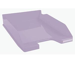 Exacompta - Cod.113264D - Confezione da 6 Vaschette portacorrispondenza Combo Midi Aquarel per formato A4+ - Impilabili - Capacità 500 fogli 80 gr - Dimensioni : 34,7 x 25,5 x 6,5 cm - Malva