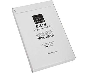 Exacompta - Cod. 12112E - 1 Block notes FAF N°2 completo 16x10cm - 170 fogli bianco