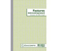 Exacompta Modulo di fattura aziendale Duplicato copia carbonless Verticale 21 x 14,8 cm