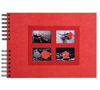 Exacompta cod. 16245E-1 Album Foto spiralato per 100 foto-50 Pagine nere-PASSION-32x22cm-Rosso, Rosso, 32x22 cm